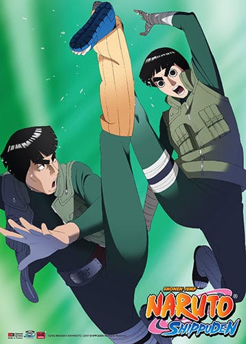 Rock Lee and Mighty Guy Wall Scroll