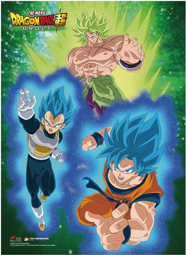 Super Broly Group Wall Scroll Dragon Ball Super - Geek-Is-Us