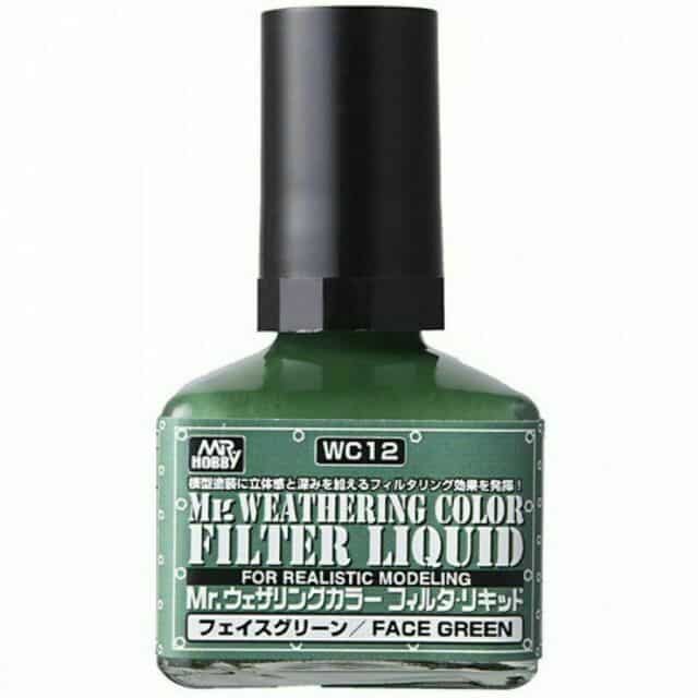 Mr. Weathering Color Filter Liquid Face Green WC12