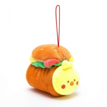 AniRollz Chickiroll Burger Plush Keychain Pose 1