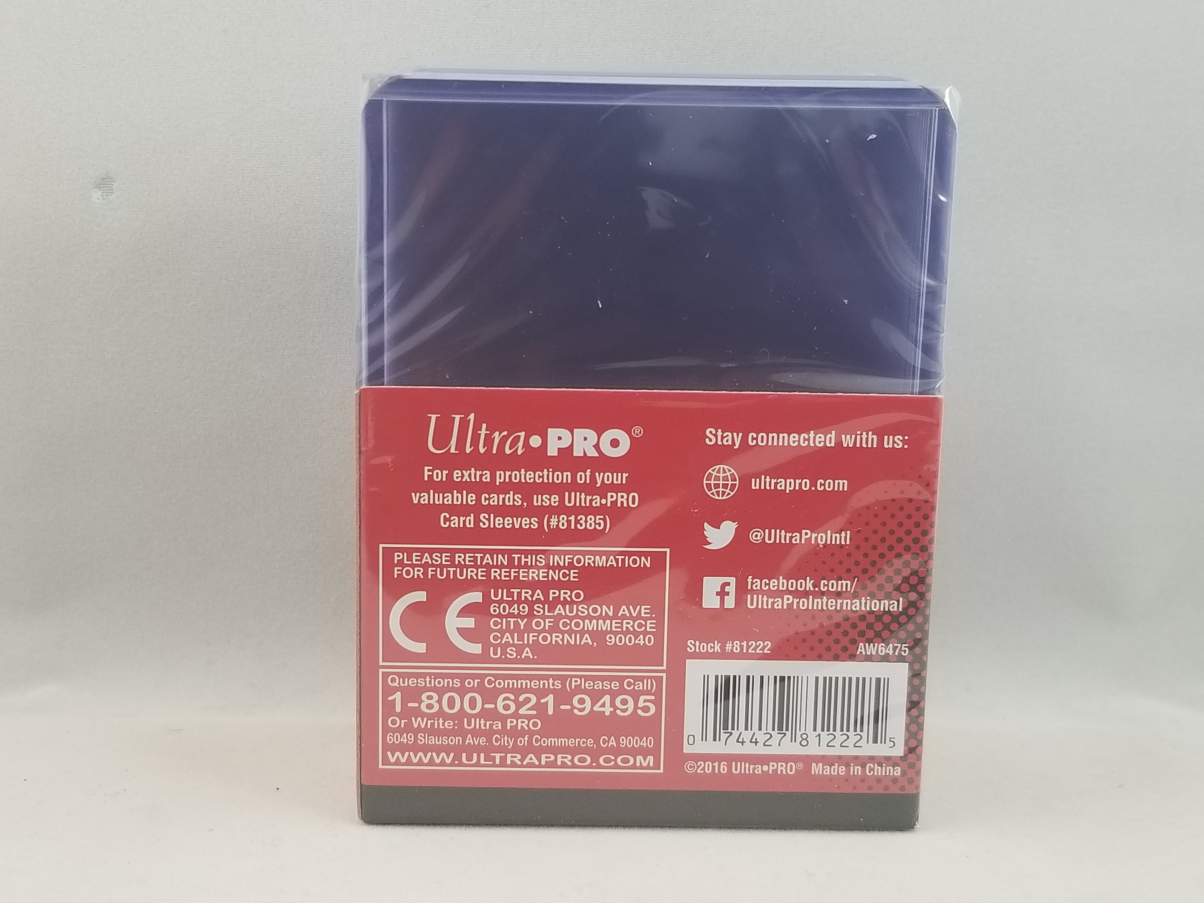 Ultra Pro Regular Top Loader 3 x 4 - Geek-Is-Us