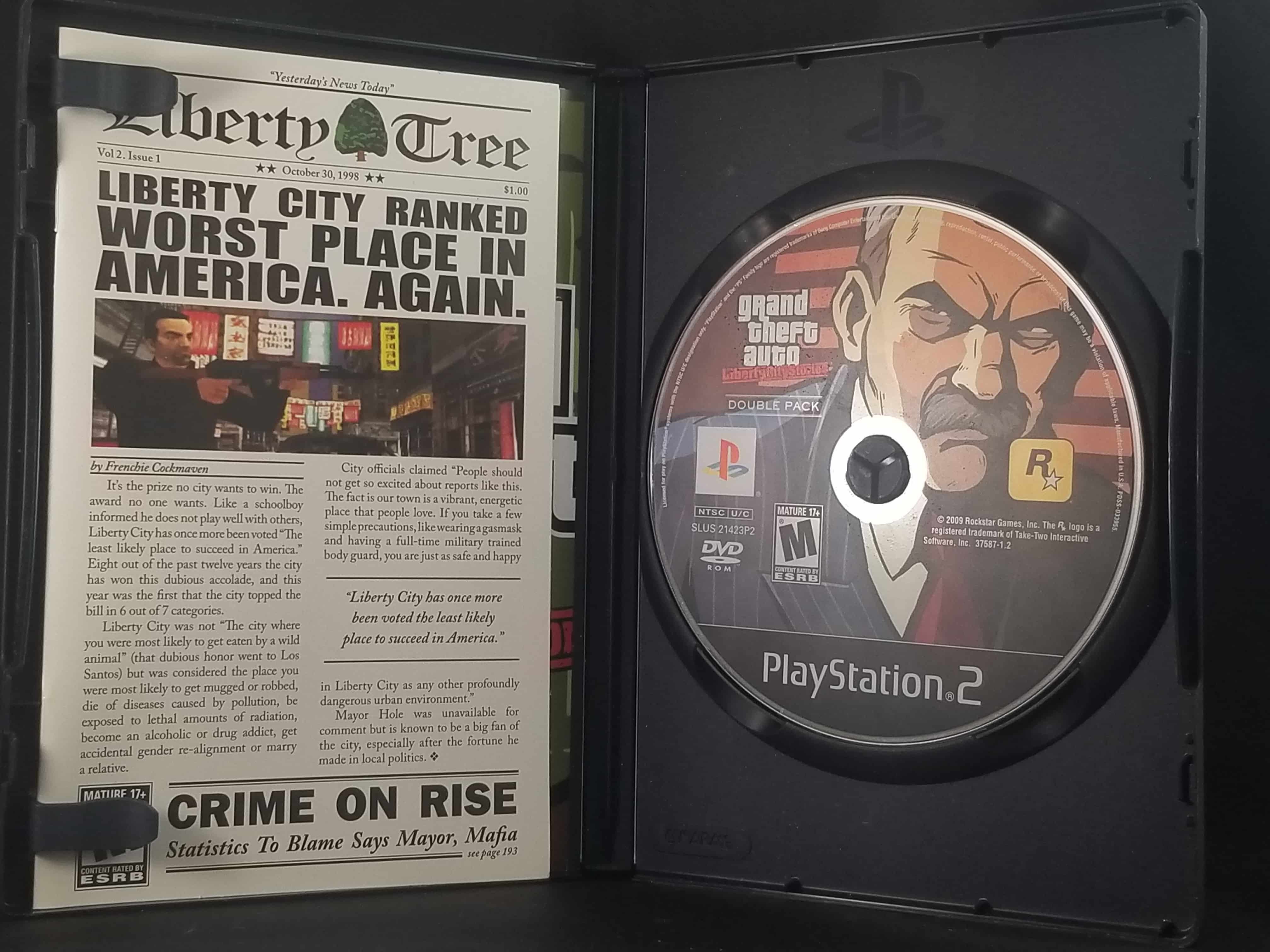 Playstation 2 Grand Theft Auto Stories Double Pack Liberty City Stories &  Vice City Stories