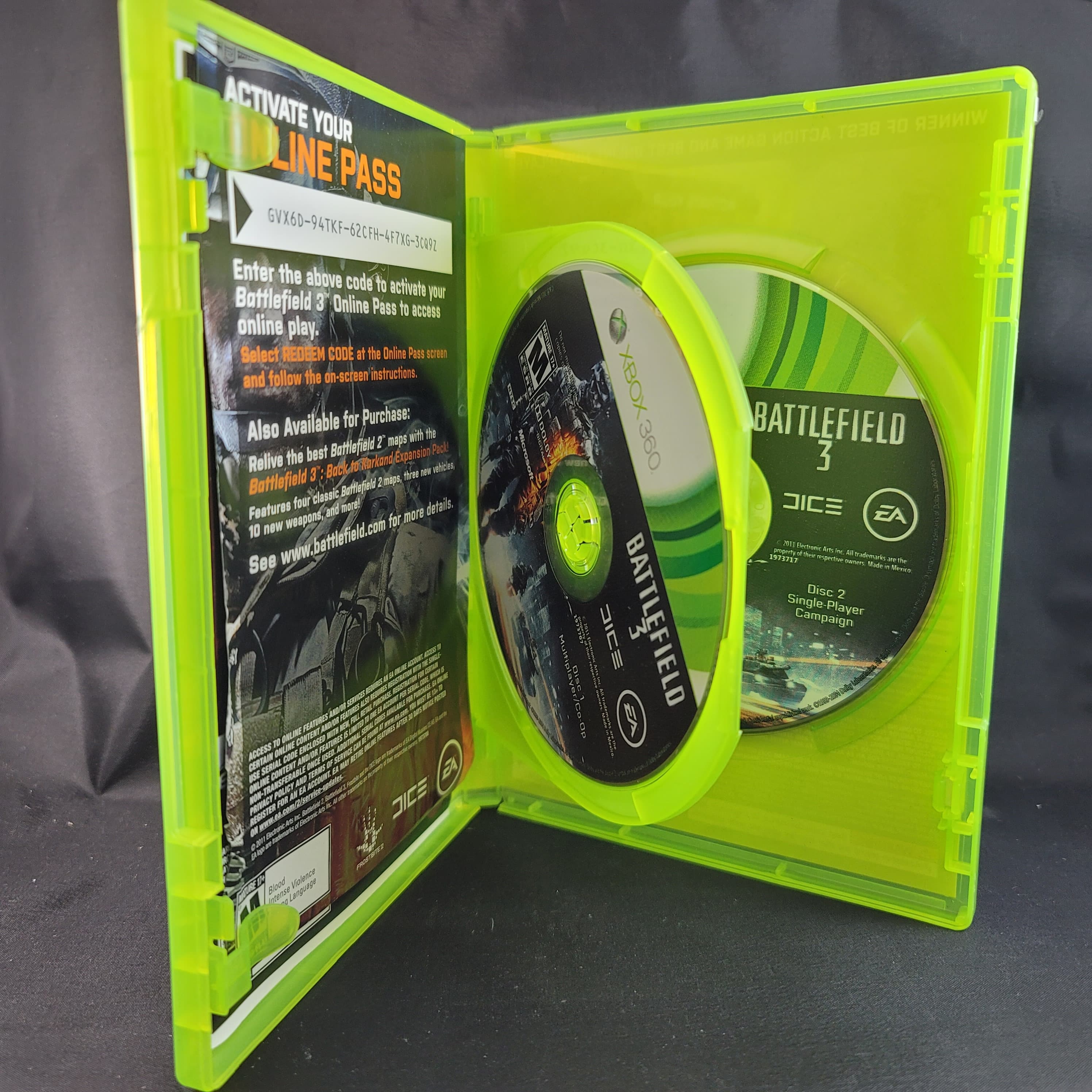 Battlefield 3 (Microsoft Xbox 360, 2011) for sale online