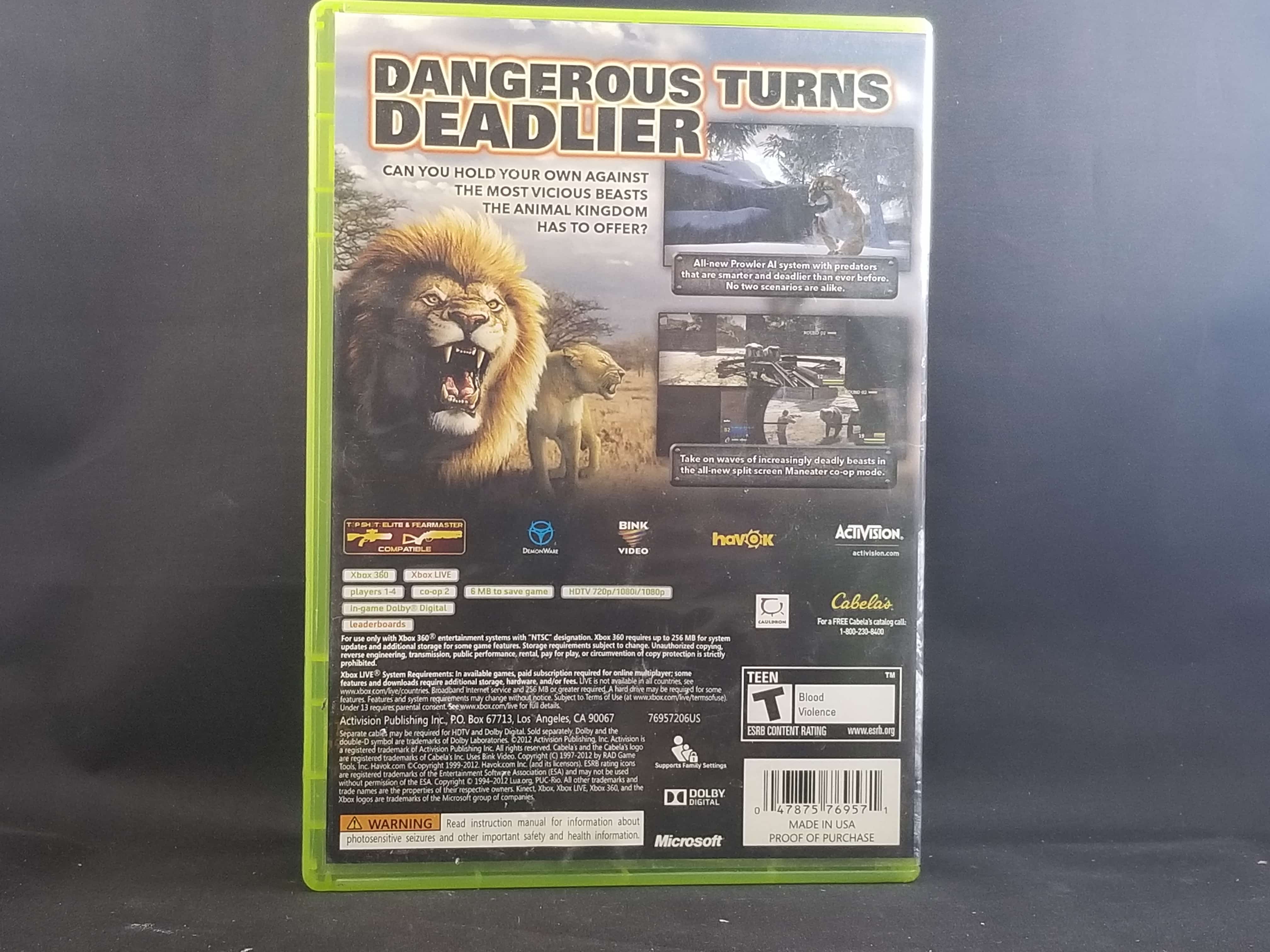 Cabelas Dangerous Hunts 2013 - Xbox 360 : : Video