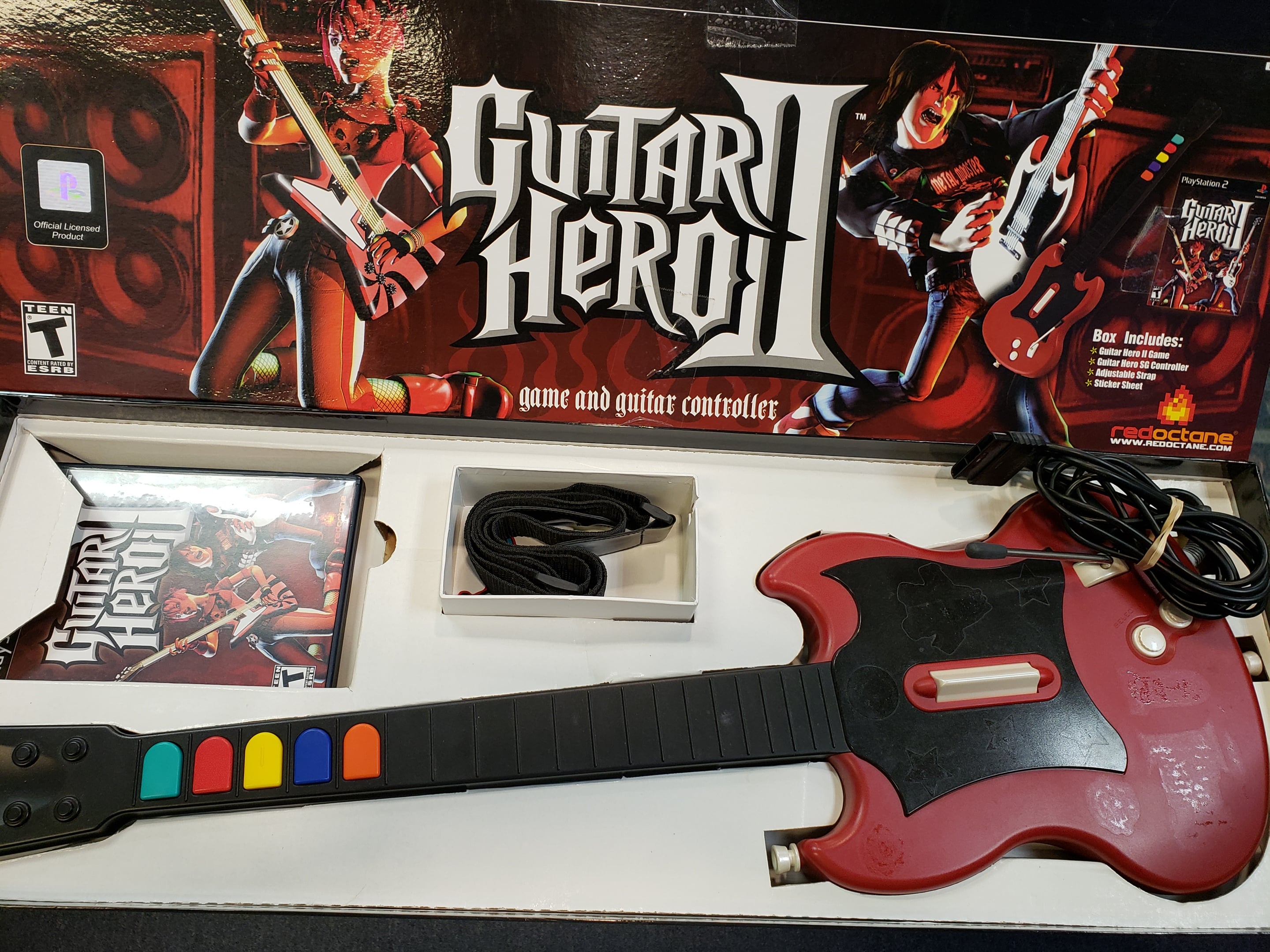  Guitar Hero II: Game & Guitar Controller Bundle : Artist Not  Provided: Video Games