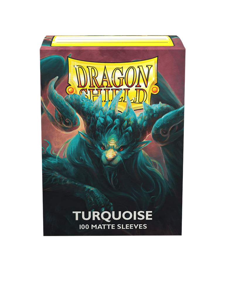 Dragon Shield Matte Turquoise Pose 1