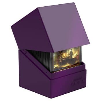 Ultimate Guard Boulder Solid Purple 100+ Deck Box Pose 1